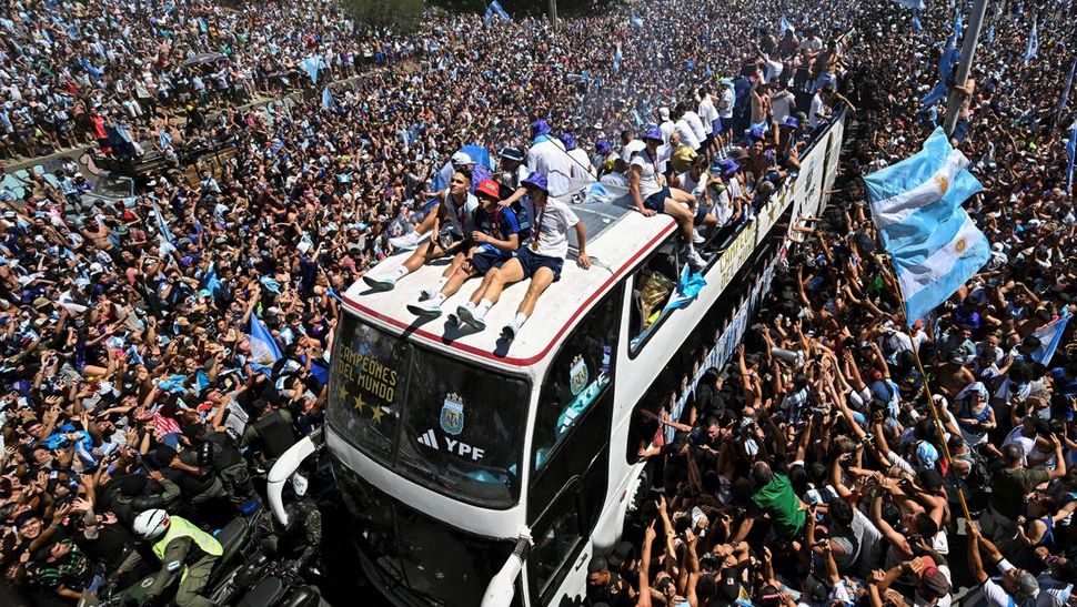 Perayaan kemenangan Timnas Argentina (istimewa)