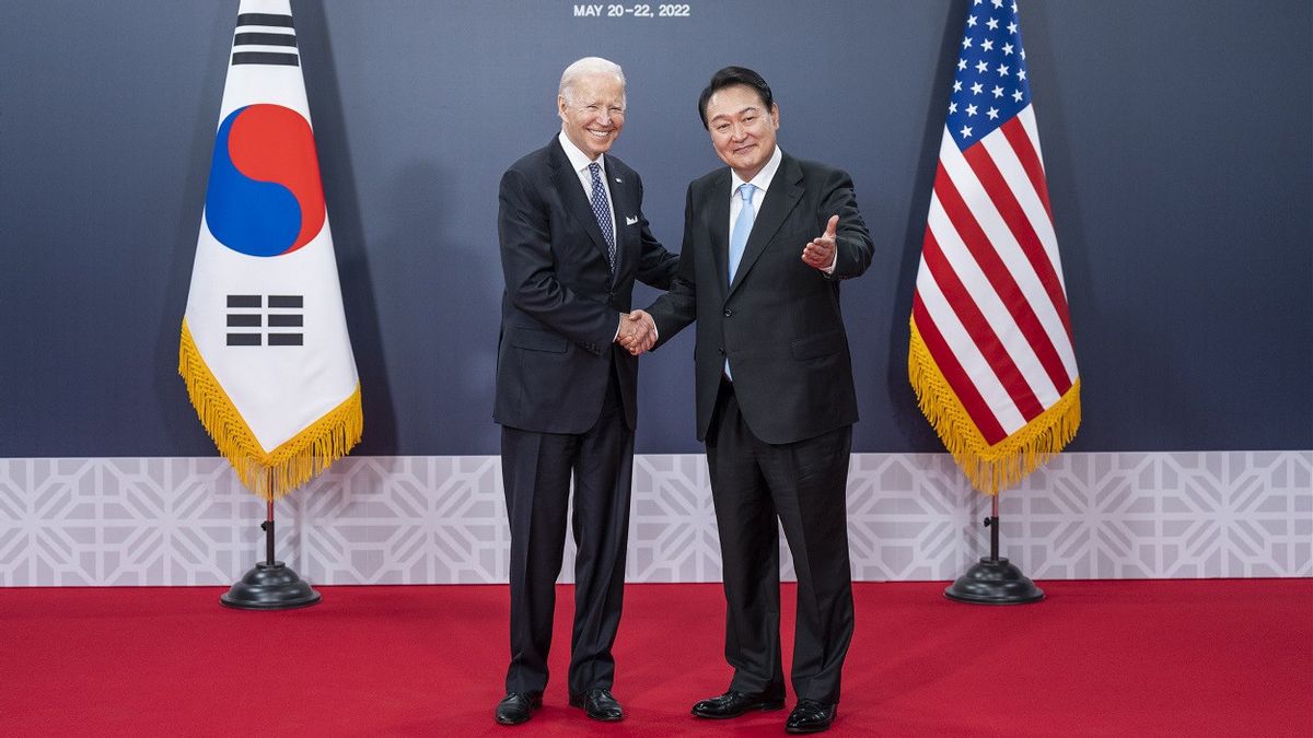 Joe Biden Sebut Tidak Pernah Membahas Latihan Nuklir dengan Presiden Korea Selatan