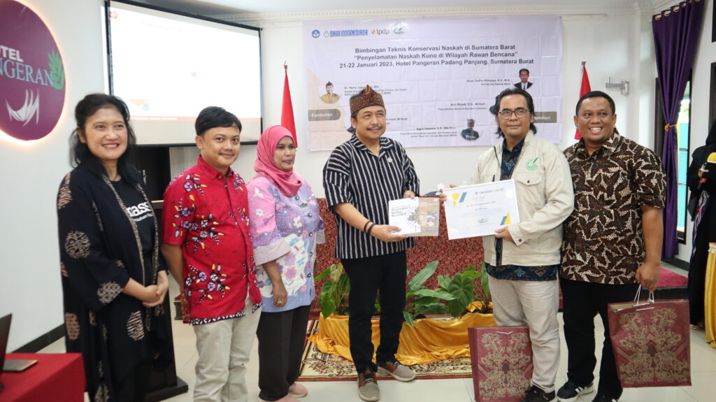 Manassa Gelar Bimbingan Teknis Konservasi Naskah di Sumatera Barat￼
