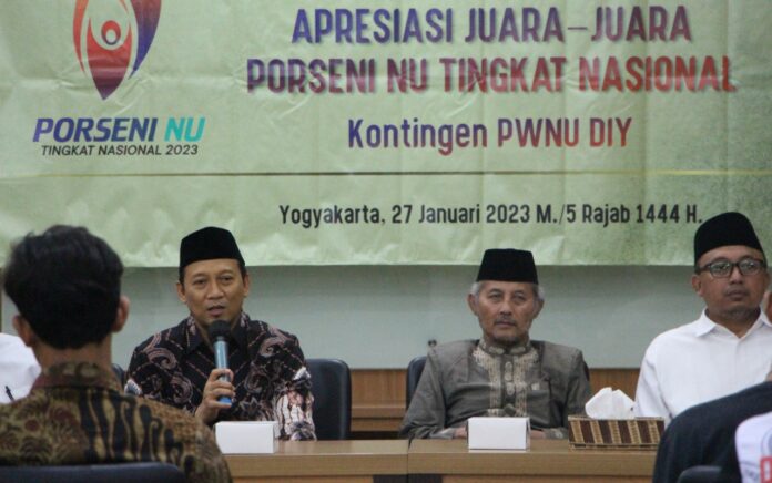 Gus Hilmy Berikan Apresiasi Para Juara Porseni NU Tingkat Nasional 2023 dari Kontingen DIY