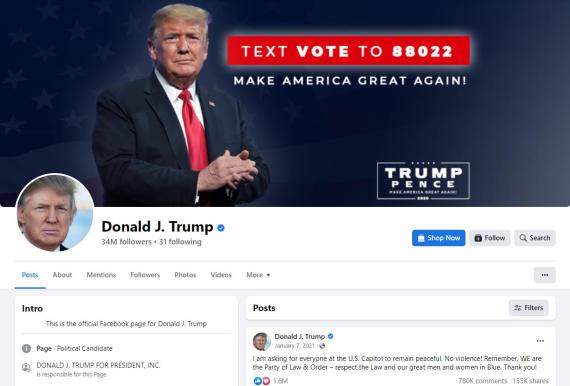 Meta Akan Pulihkan Akun Facebook dan Instagram Milik Donald Trump