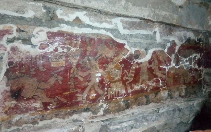 Warna-warni Mural Zapotec Kuno Meksiko Ungkap Gambaran Perang