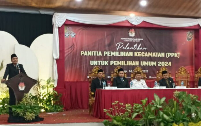 135 PPK Sumenep Dilantik, Ketua KPU: Perkaya Literasi Kepemiluan