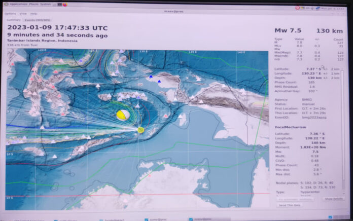 BMKG Catat 7 Kali Gempa Susulan Pasca Gempa M 7,9 Maluku