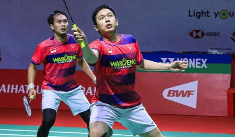 Dukungan Suporter Indonesia Bawa Hendra/Ahsan Menang di Laga Pembuka Indonesia Masters 2023