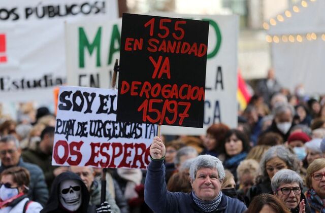 Puluhan Ribu Petugas Kesehatan Spanyol Tuntut Masa Depan yang Lebih Baik