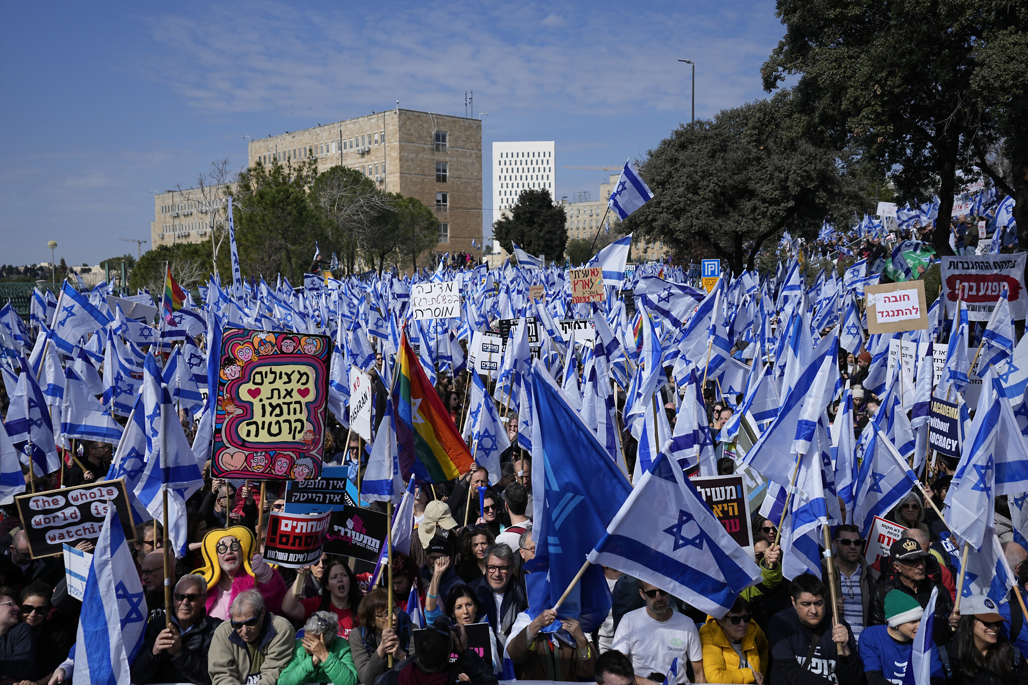 Ratusan Ribu Orang Gelar Aksi Protes Tolak Reformasi Peradilan Israel