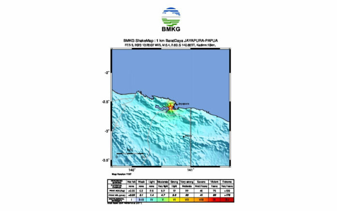 Gempa M 5,4 Guncang Jayapura: 1 Orang Meninggal Dunia, 5 Korban Lainnya Luka-Luka