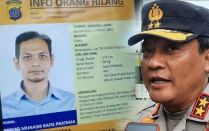 Polri Pastikan Dosen UII Ahmad Munasir Tidak Hilang