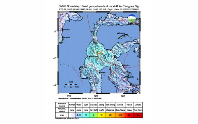 8 Kali Gempa Susulan Guncang Sigi Sulteng