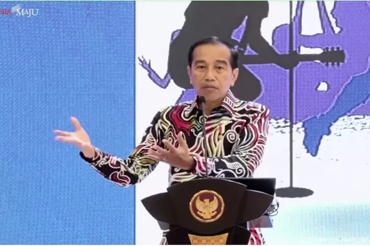 Presiden Jokowi dalam arahannya pada Rapat Kerja Nasional (Rakernas) Asosiasi Pemerintah Provinsi Seluruh Indonesia (APPSI) Tahun 2023 di Balikpapan, Kalimantan Timur, Kamis (23/2/2023).