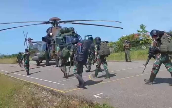 Aparat Gabungan TNI-Polri Duduki Distrik Paro Papua