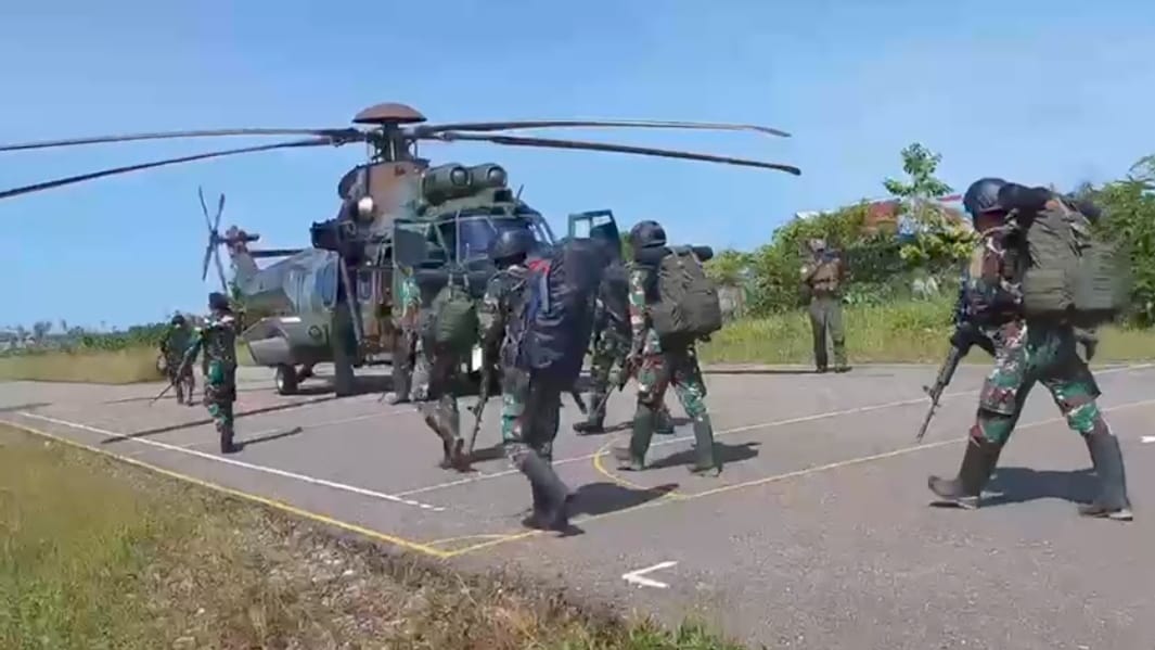 Aparat Gabungan TNI-Polri Duduki Distrik Paro Papua