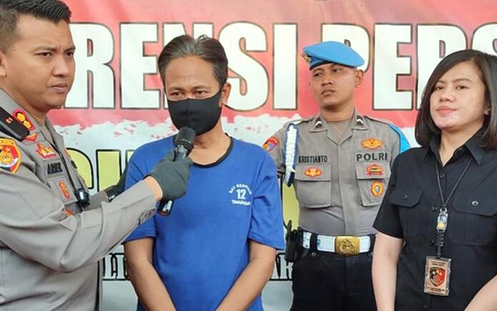 Guru ngaji yang cabuli 11 muridnya diamankan polisi (Foto: Kompas.com)