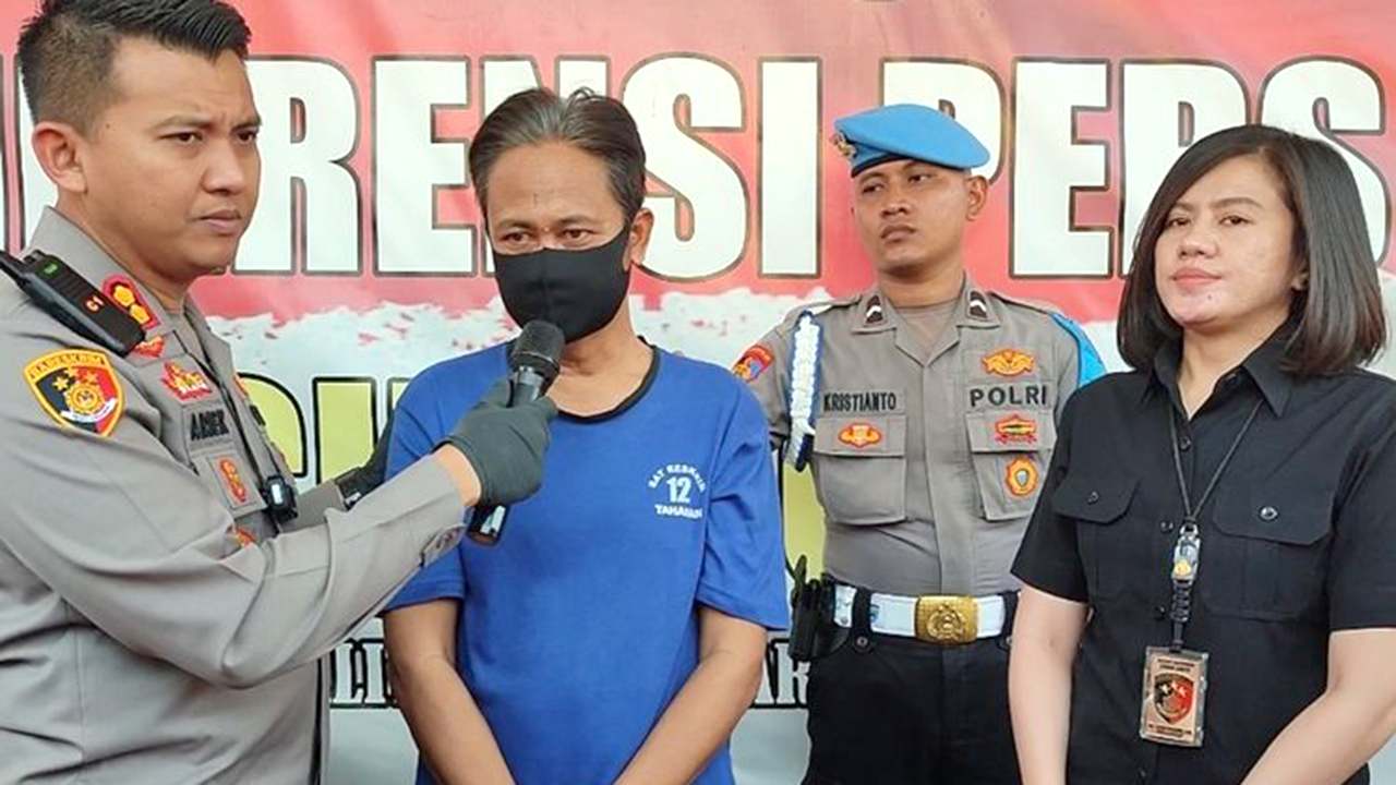 Guru ngaji yang cabuli 11 muridnya diamankan polisi (Foto: Kompas.com)