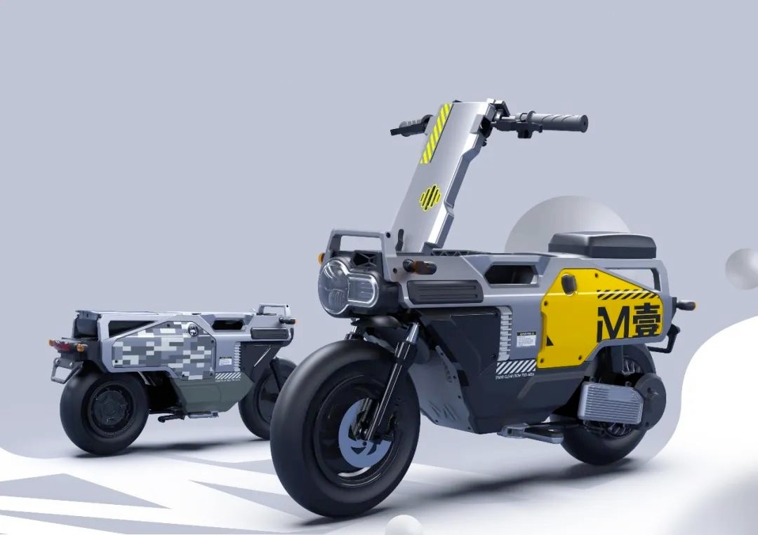 Canggih, Inilah Sepeda Motor Listrik Mini Buatan China M One yang Bisa Dilipat