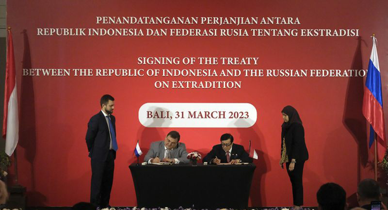 Indonesia Teken Perjanjian Ekstradisi dengan Rusia