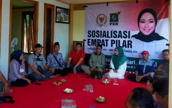 Ratna Juwita Sosialisasi Empat Pilar Kebangsaan di Kawasan Mangrove Center Tuban