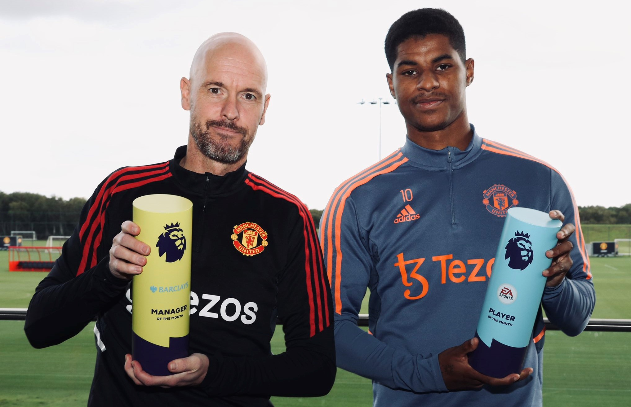 Marcus Rashford dan Erik ten Hag Dapat Penghargaan dari Premier League