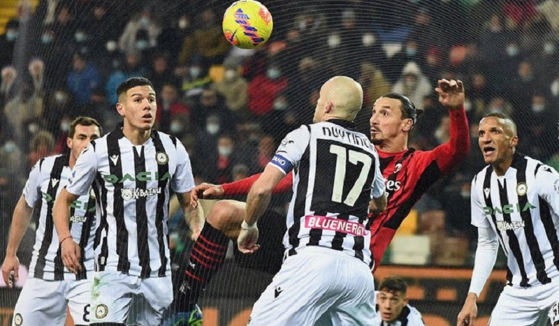 AC Milan vs Udinese berakhir dengan skor 1-3