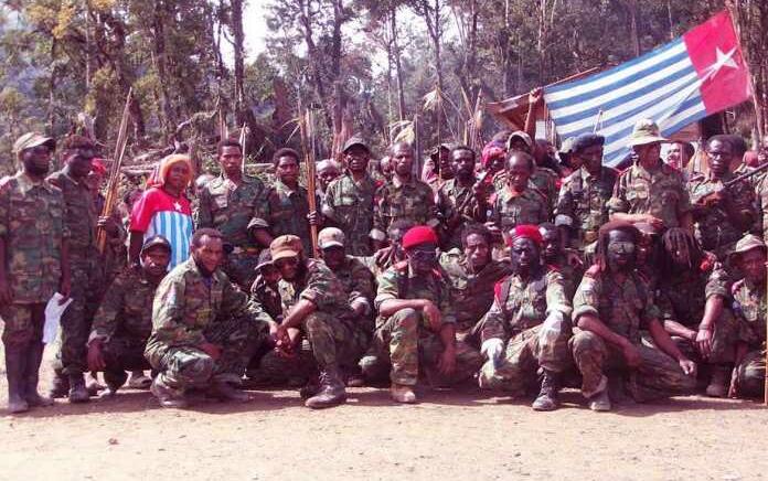 Sejumlah tentara Operasi Papua Merdeka (OPM) (Foto: Istimewa)