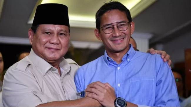 Sandiaga Uno Sampaikan Permohonan Maaf dan Surat kepada Prabowo Subianto