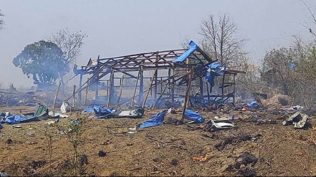 Jet Tempur Myanmar Jatuhkan Bom di Acara Penentang Militer, 100 Orang Tewas