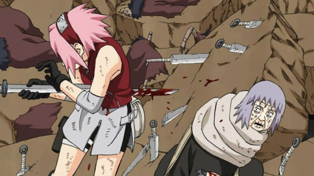 Pertarungan Sakura Haruno dan Nenek Chiyo Melawan Sasori Terpilih Menjadi Pertarungan Terbaik dalam Anime Naruto