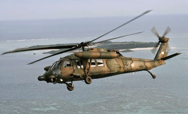 ile foto menunjukkan helikopter UH-60. (Foto milik Angkatan Darat Bela Diri Jepang)(Kyodo)