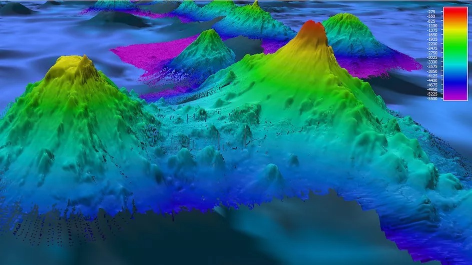 Temuan Fenomenal: 19.000 Gunung Bawah Laut Terdeteksi dengan Satelit Radar