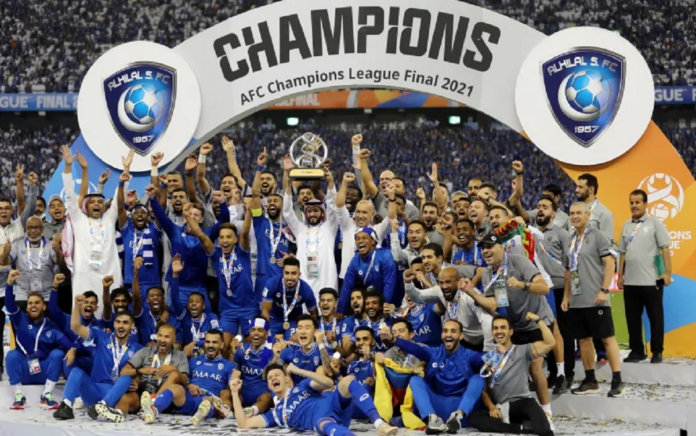 Al Hilal saat berhasil juarai AFC pada tahun 2021 (istimewa)