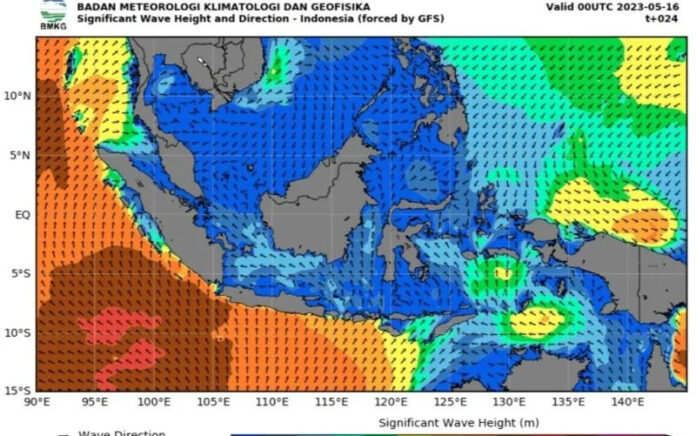 Gelombang Tinggi Berpotensi Terjadi di Perairan Indonesia