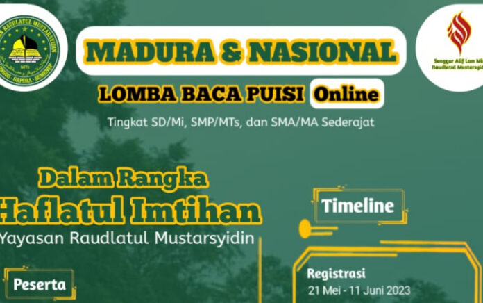 Sanggar Alif Lam Mim Gelar Lomba Nasional Baca Puisi Berhadiah Jutaan Rupiah