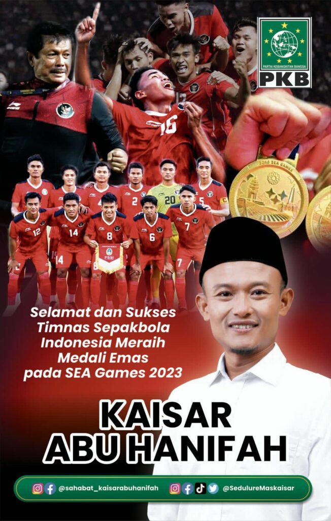 Kaisar Abu Hanifah turut bangga atas pencapaian Timnas Indonesia di SEA Games 2023 (Beritabaru.co/Slamet Makhsun)