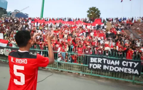 Stadion Rame, Ternyata Suporter Kamboja Kompak Dukung Timnas Indonesia