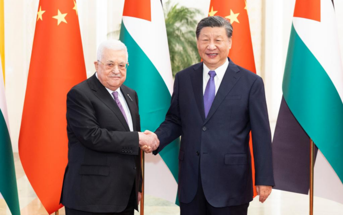 Presiden China dan Palestina Mengadakan Pembicaraan