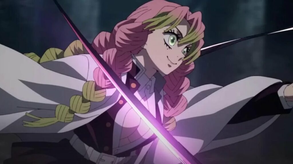 Pertarungan Mitsuri Kanroji vs Zohakuten dalam Anime Demon Slayer Season 3 Episode 10
