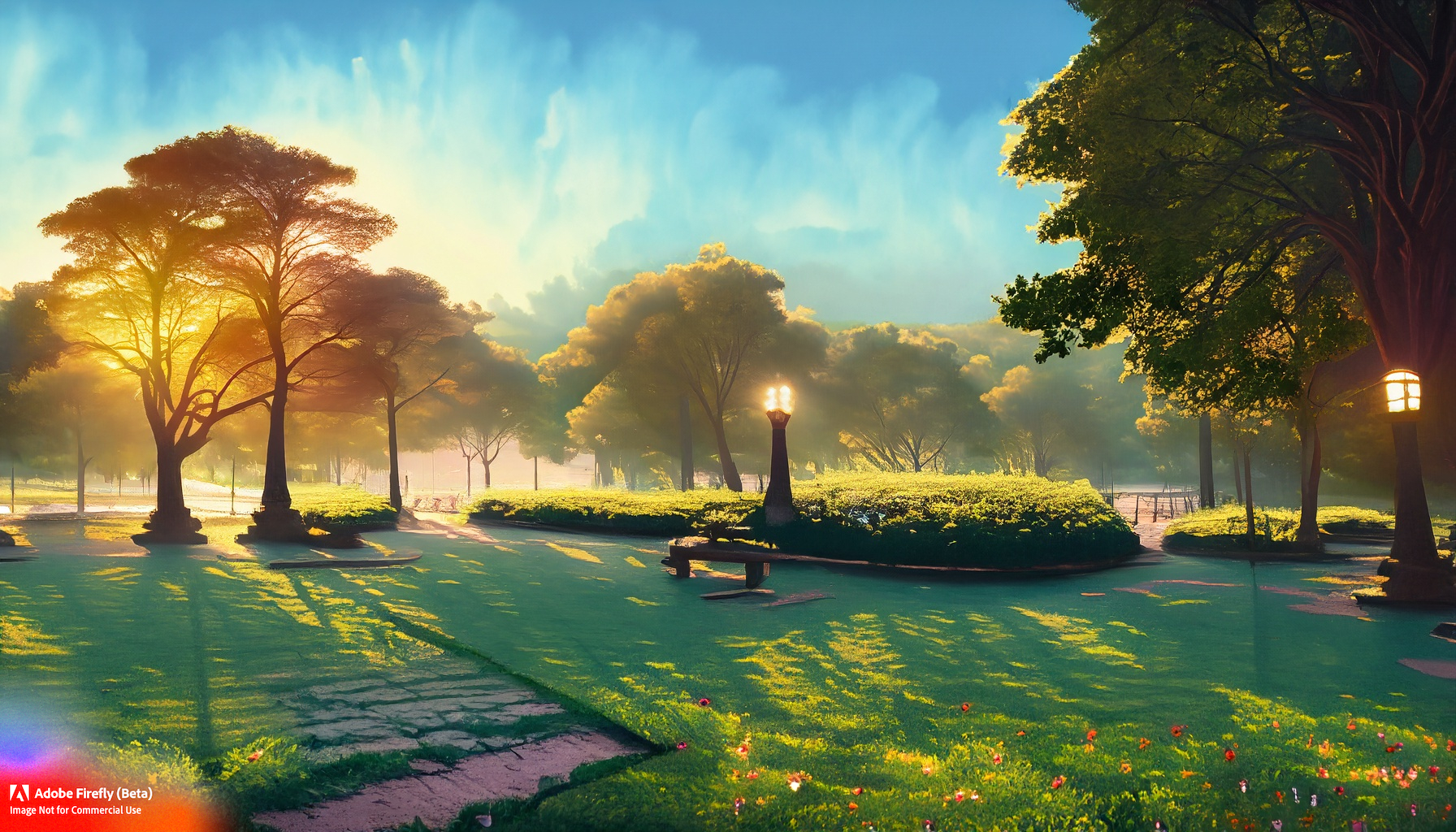 Ilustrasi morning bliss (Foto: Adobe Firefly AI)