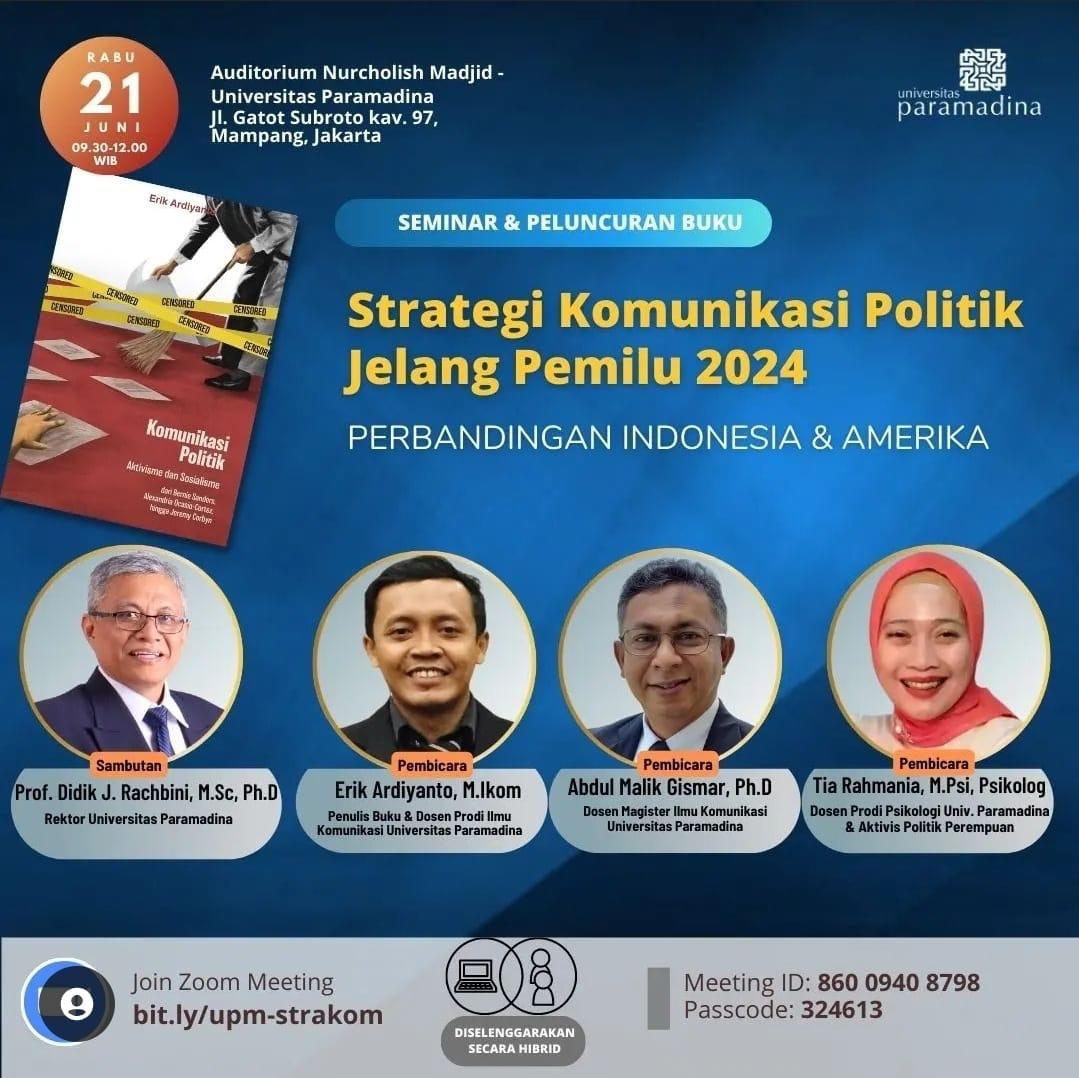 Universitas Paramadina Bedah Strategi Komunikasi Politik Jelang Pemilu 2024