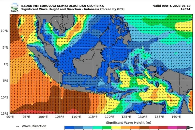 BMKG: Gelombang Setinggi Hingga 4 Meter Berpeluang Hampiri Sejumlah Perairan di Indonesia