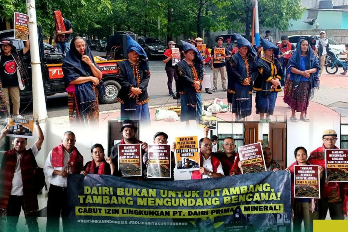 Ditipu KLHK, Puluhan Warga Dairi 'Mangandung' di PTUN Jakarta