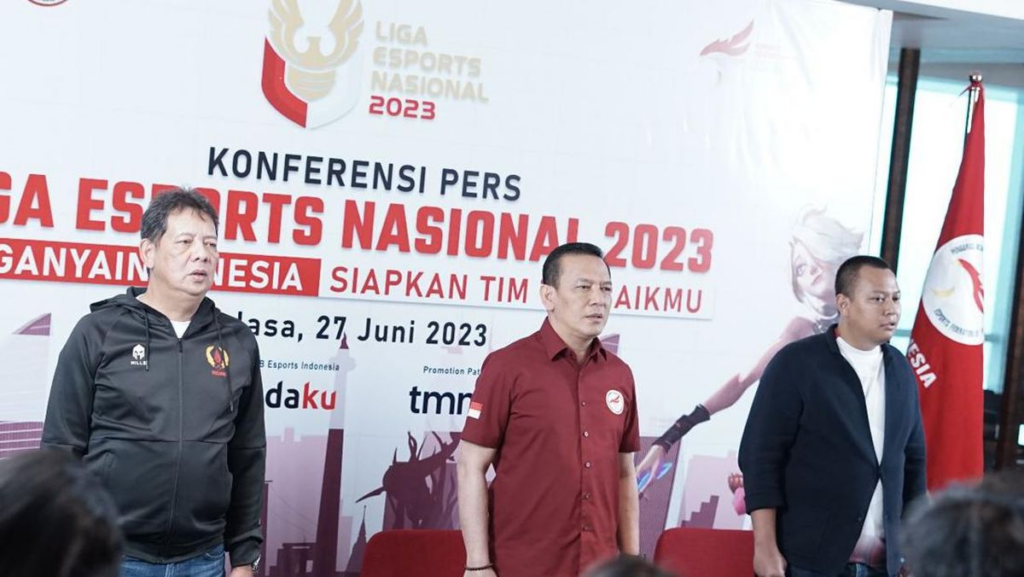 Press Conference yang dilakukan PBESI jelang Liga Esports Nasional 2023 (istimewa)