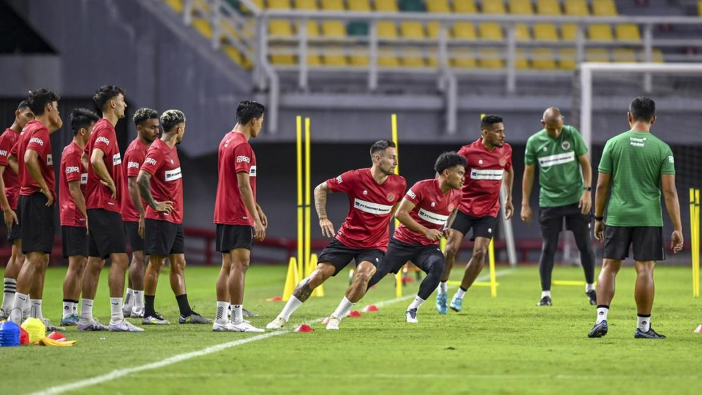 Timnas Indonesia latihan fisik jelang lawan Palestina (istimewa)