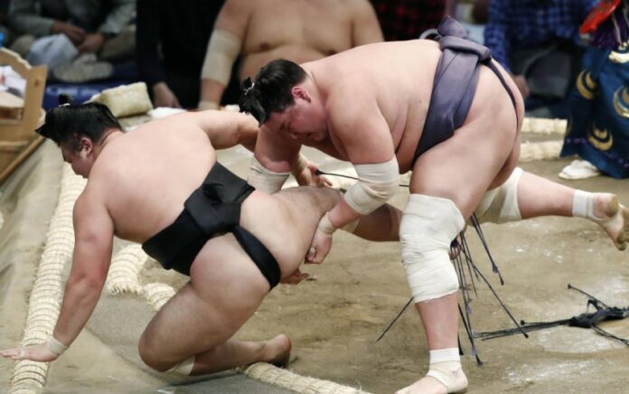 Pensiunan Sumo Jepang Kini Bermain Gulat untuk Menghibur Para Turis