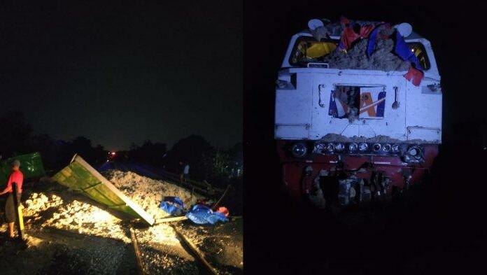 Kereta Api Gajayana Tabrak Truk Gandeng Bermuatan Ampas Tebu di Jawa Timur