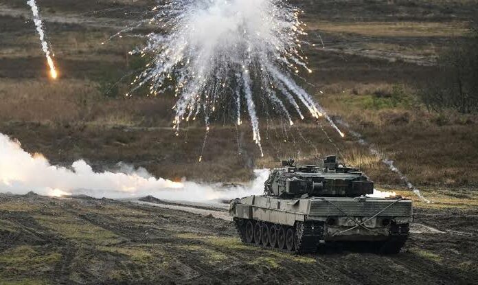 Tentara Rusia Hancurkan 3 Tank Leopard Jerman dan 2 Tank Beroda AMX Prancis di Donetsk Selatan