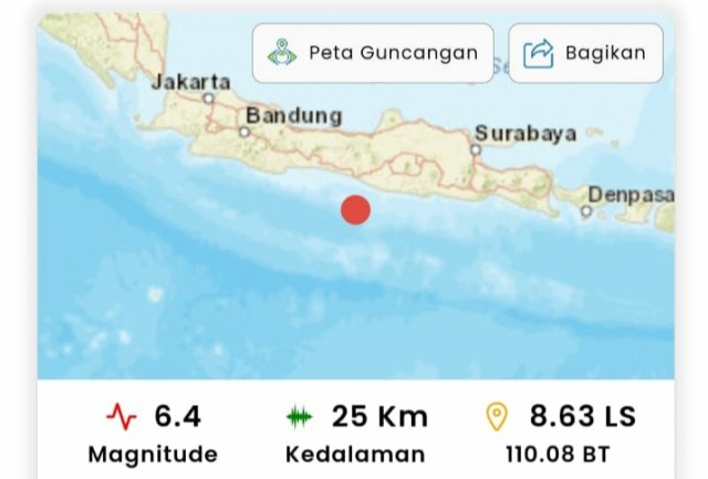 5 Fakta Gempa Magnitudo 6,4 di Yogyakarta