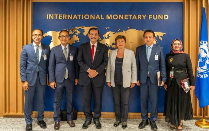 Bertemu Luhut, Direktur IMF Bahas Hilirisasi Nikel di Indonesia