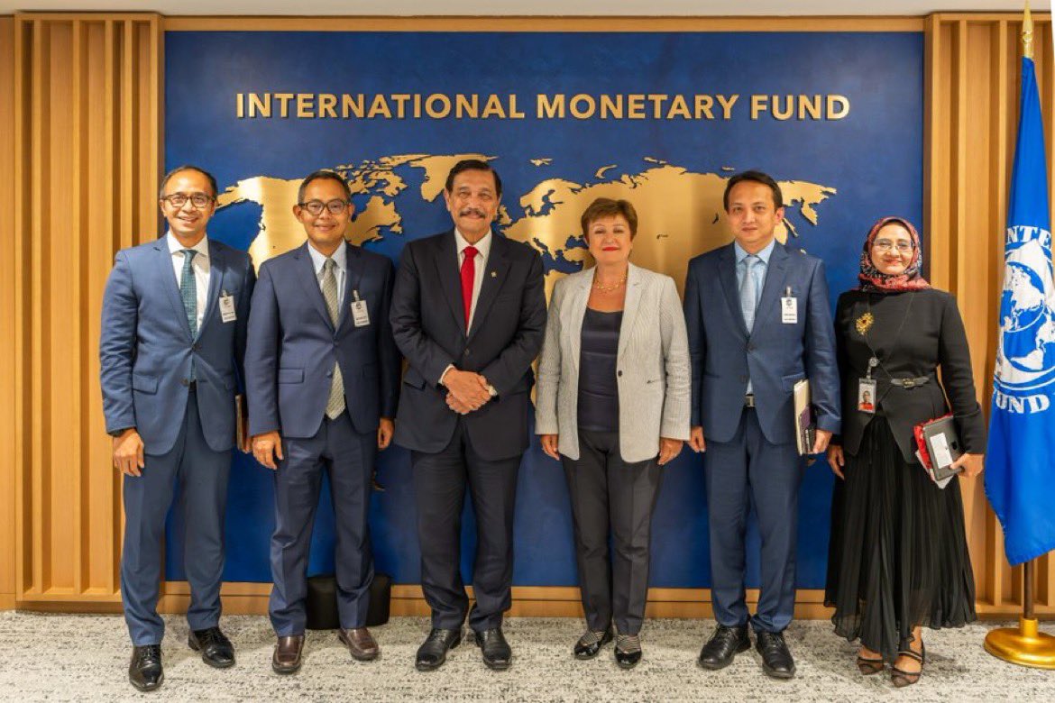 Bertemu Luhut, Direktur IMF Bahas Hilirisasi Nikel di Indonesia