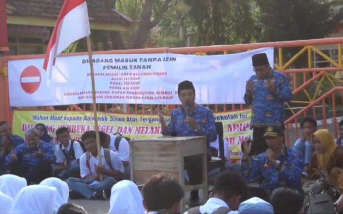 Konflik Lahan, Gedung SMKN 1 Kalianget Sumenep Disegel, Ratusan Siswa Telantar